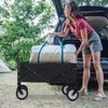 Collapsible Folding Wagon Garden Cart Beach Wagon Grocery Wagon All-Terrain