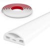 78” White Shower Threshold Water Dam Stopper for Dry and