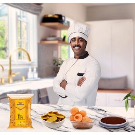 Rani Pani Puri Coins 7oz (200g) 80-85 Coins ~ Uncooked, Microwaveable wheat and Semolina Coins ~ All Natural | Vegan | NON-GMO