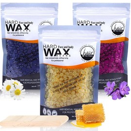 Hard Wax Beads for Women Men,Waxing Beads for Hair Removal Kit with 20 Sticks,Hair Removal Wax Beans for Face,Chest,Armpits,Arms,Back and Legs(01) springtok - Color: 01
