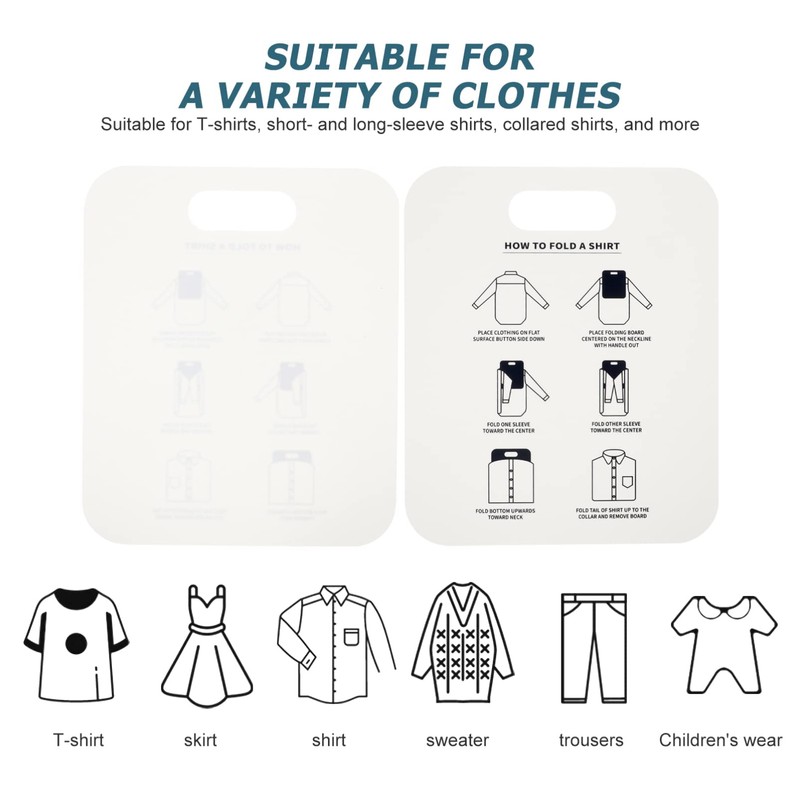 LIFKOME 2 Pcs Clothes Folding Board T Shirts Clothes Folder