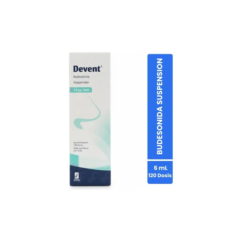 Devent Budesonida 64 Mcg / dosis suspensión nasal 120 dosis