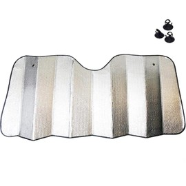 Prelisee Sonnenschutz Auto Frontscheibe Frontscheibenabdeckung Auto Hitzeschutz faltbar, Hitze (140X70 cm)