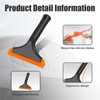 Ziciner Small Silicone Window Squeegee, Car Windshield Water Blade Squeegee,