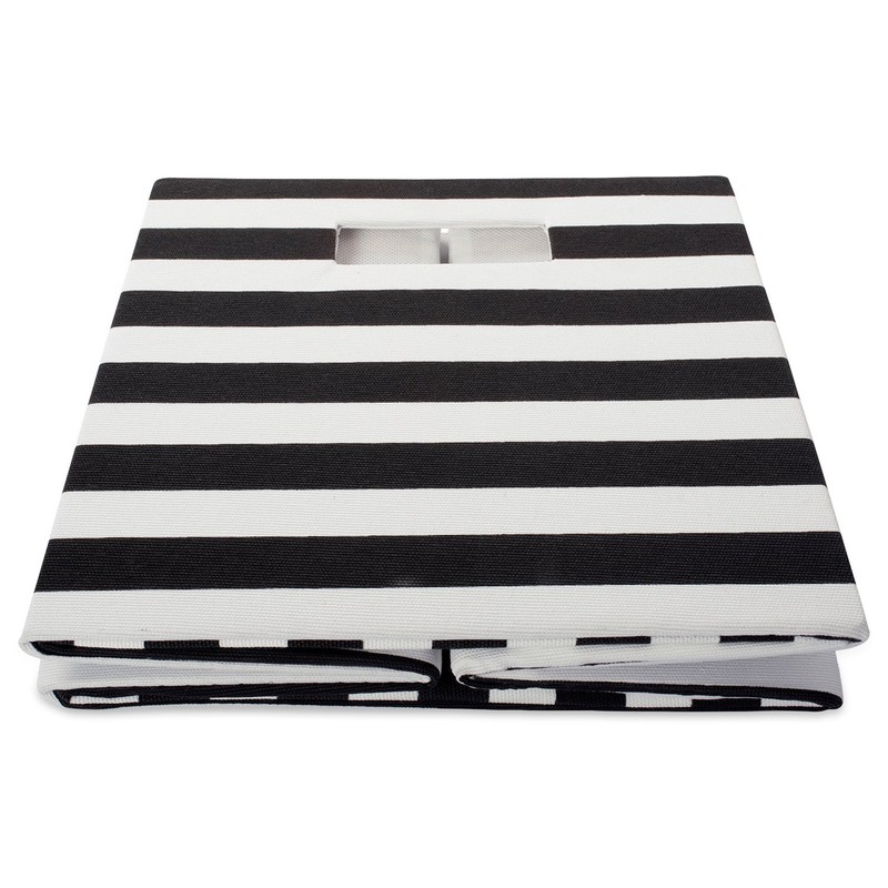DII Polyester Cube Storage Collection Collapsible Hard Sided Bin, 13x13x13,