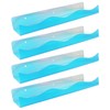 4 Pack 15 Inch Iridescent Acrylic Floating Shelves Wall Mounted