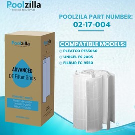 Poolzilla 60 Square Foot DE Grid Replacement - Compatible With Pleatco PFS3060, Unicel FS-2005, Filbur FC-9550