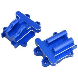 BENMAZ 2Pcs Aluminum Alloy Diff Cover Set Upgrade Parts for Arrma 1/18 Granite Grom/1/14 Typhon Grom,Replace #ARA2102#ARA2104#ARA2106T1 (Blue)