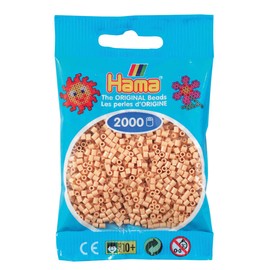 Hama - Bustina di 2.000 Perline Mini – (Piccole Perle con Diametro di 2,5 mm) di Colore Beige (501-27)