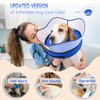 Supet Raised Inflatable Dog Cone Collar to Stop Licking, Soft