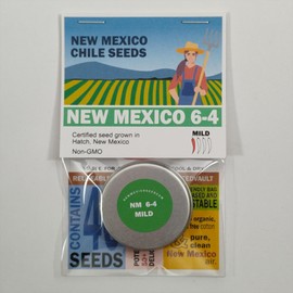 New Mexico 6-4 Chile Seeds from Hatch New Mexico | 40+ Seeds | Mild Heat 6-8” Peppers | Produced for 2026