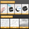 2PCS Door Stoppers for Wall Protector with Adhesive, Aluminum Door