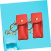 COLLBATH 2pcs Leather Case for Lipstick Lip Balm Holder Pouch
