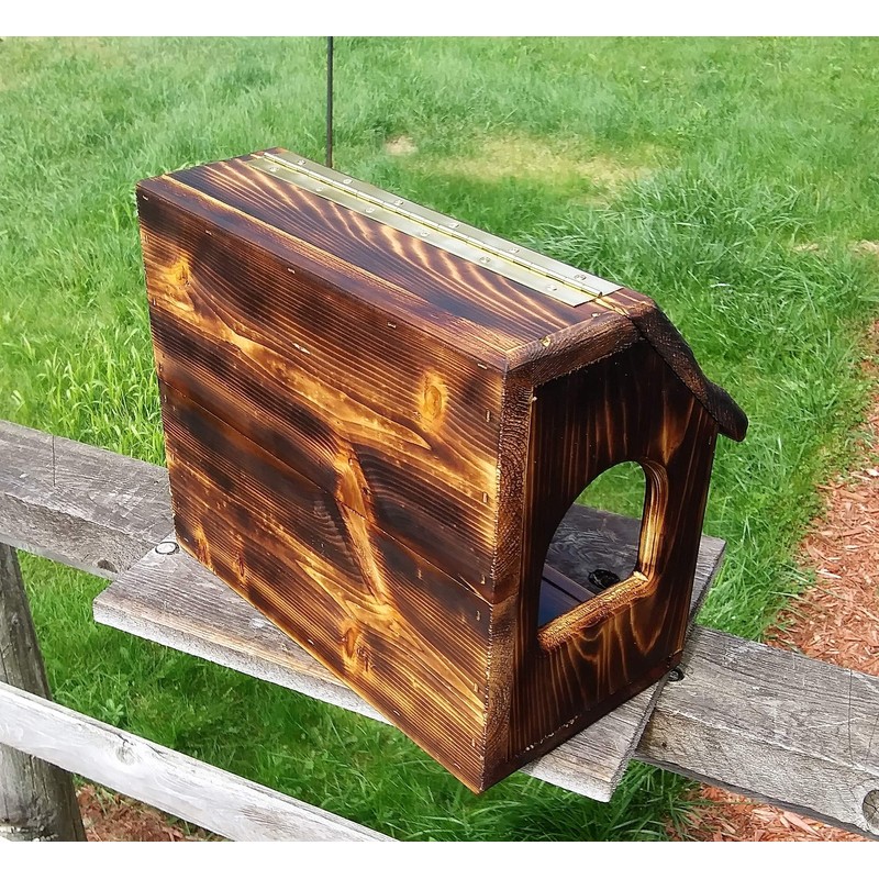 Very Large Fence or Tree Mount see Through Squirrel Feeder