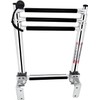 Mojiate Made Stainless Steel Boat Ladder 4-Step, Telescoping Transom Stepladder,