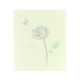 Sympathy Card - with Sympathy Card - Sympathy Card with Floral Design