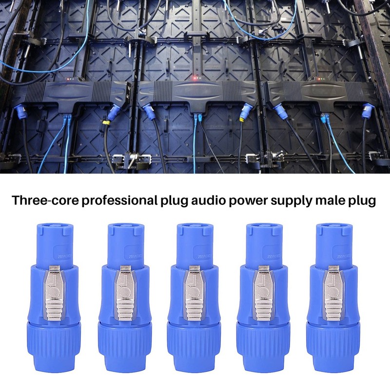 Jevina 10pcs/lot Nac3Fca Speakon Plug 3 Pin Powercon Plug 20A