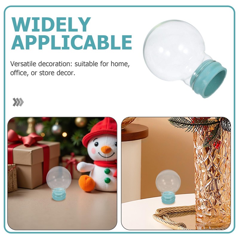 VALICLUD Empty Snow Globe Glass Replacement 45mm Dome Glass with
