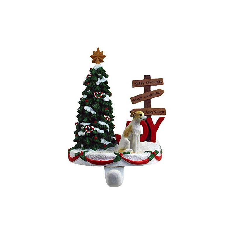 DogLoverStore Greyhound Stocking Holder Hanger Tan