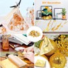 FJZFDLFW 100 Sheets Imitation Gold Leaf for Arts, Gilding Crafting,