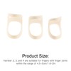Wakects 3 Pieces Finger Guard Oval Finger Splint Plastic Waterproof