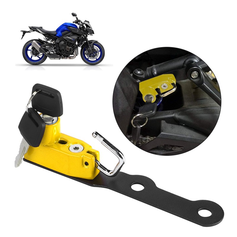Motorcycle Modification Aluminum Alloy Helmet Lock Mount Hook Fit for