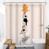 SVBright Cat Shower Curtain 72Wx72L Inch Kids Funny Cute Lovely