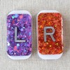Radiology Glitter X-Ray Markers – Small Rectangle, Purple & Orange