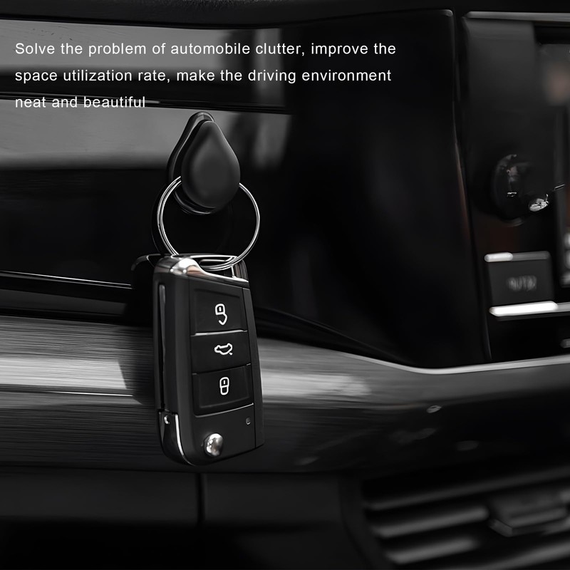 BWBWND 4PCS Car Mini Hooks, Self-Adhesive Backseat Hanger Multifunctional Vehicle