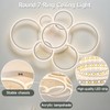 FNOESTY Modern LED Ceiling Light Fixture, Dimmable Flush Mount Ceiling
