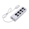 KICHOUSE USB Hub 4 USB Port Divider for Pc Laptop