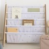 3 Sprouts Recycled Fabric Kids Bookshelf – 4-Tier Sling Book