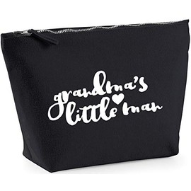 Hippowarehouse Grandma's little man printed make up cosmetic wash bag 18x19x9cm