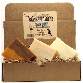 YANKEETRADERS S & M (For Salesmen & Mechanics) Assorted Soap, Natural (3 Bars)