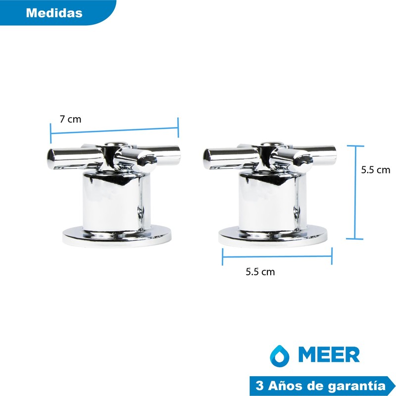 CNX Meer Faucets - Manerales para Regadera Tipo Cruceta con