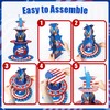 3 Tier 4th of July Cupcake Stand Patriotic Independence Day