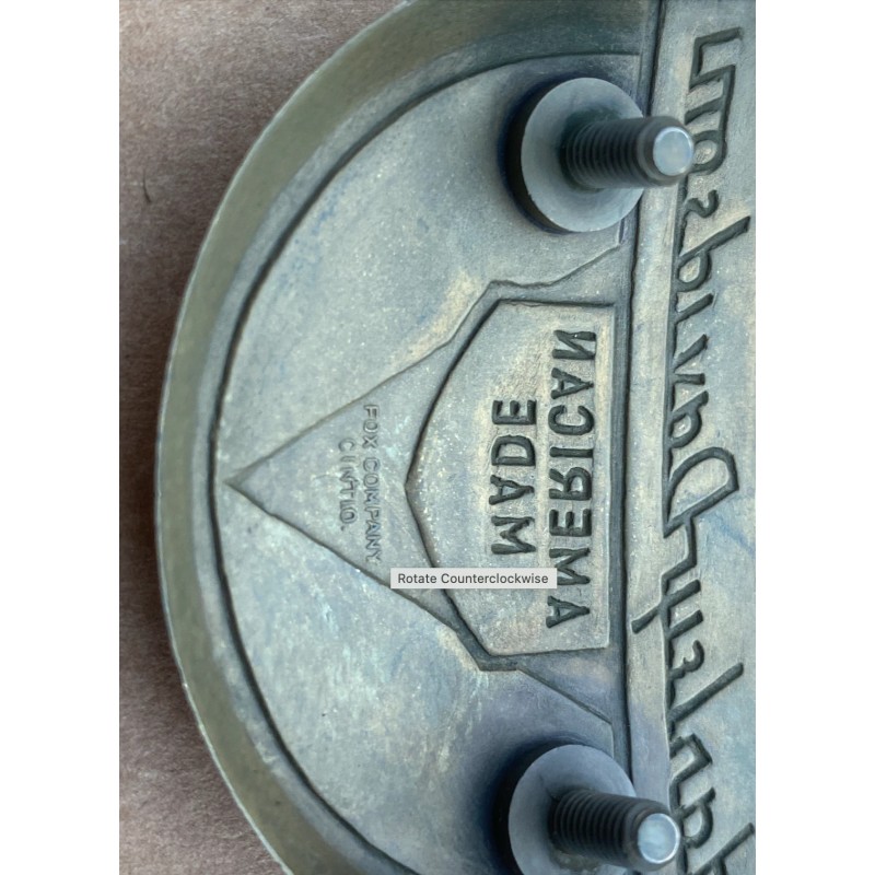Aftermarket Replica 1954 Harley Panhead Fender Emblem Badge Nameplate 50th