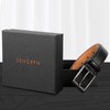SENDEFN Men's Belt, Leather Belt Men's 35 mm Wide, Belt