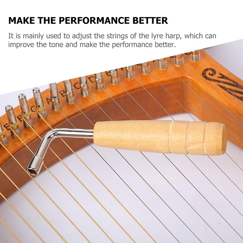 MILISTEN Piano Tuning Wrench Professional Lyre Harp Adjustment Wrench Music