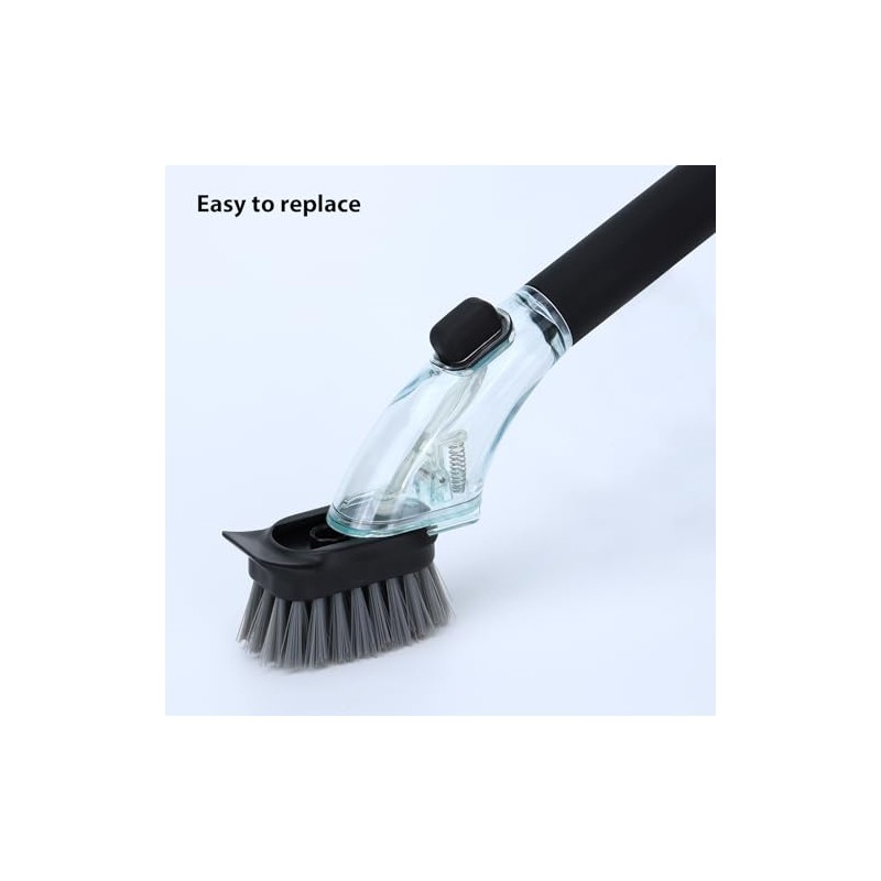DAPOWER Dish Brush Refill Head, Replaceable Nylon Bristles Brush Heads
