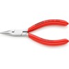 Knipex Flat Nose Pliers for precision mechanics chrome-plated, plastic coated