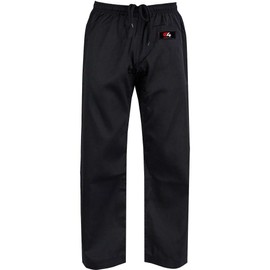 G4 VISION Adult Karate Trousers Martial Arts Student Karate Suit GI Aikido Pant Kung Fu (Black, 2/150cm)