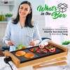 NutriChef Non-stick Plate, Removable Grill & Griddle Plate, Smokeless Electric
