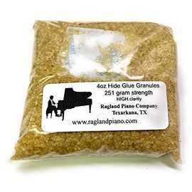 4oz Hide Glue Granules/Crystals 251 Gram Strength High Clarity