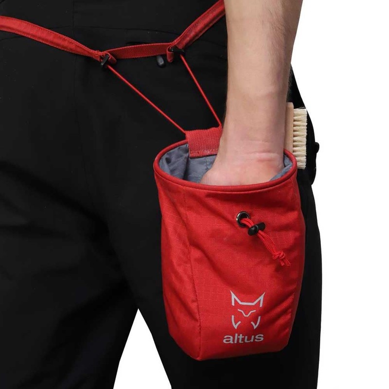 Bolsa magnesera diseñada para colgar de la Cintura C: Rojo