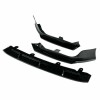 Front Bumper Lip Splitter Kit Painted Gloss Black For 2018-2020