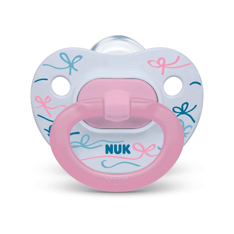 NUK Comfy Orthodontic Pacifiers, Pink Assorted, 18-36 Months, 2 Count