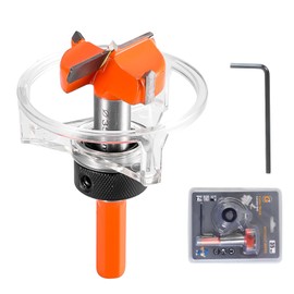 Yuentoen Forstner Drill Bit, 35 mm, Adjustable Positioning Drill, Forstner Drill Bit for Wood, Chipboard, Fibreboard, Accessories Drill