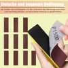 Micro Sander Set with 50 Pieces Sandpaper, Woodworking Handmade Sandpaper,