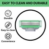 36 Replacement Blades Compatible with GL-Mach 3 Style Razors (Green),